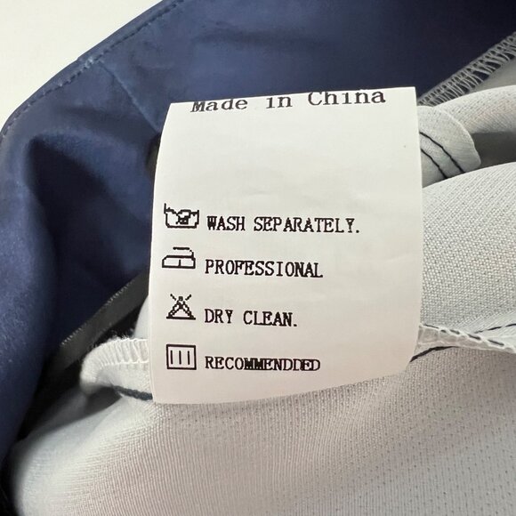 Koandaily Womens Pixel Print Pants High Waisted Blue Gray Colorblock size 12 - Picture 9 of 10